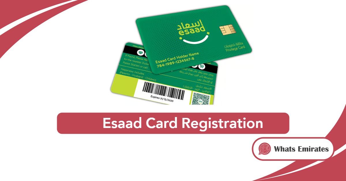 Guide To Esaad Card Registration and activation Online